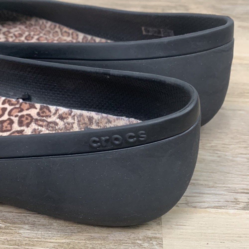 Crocs Ballet Flats Black Size 8 - Picture 5 of 11